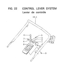 CONTROL LEVER SYSTEM spare parts