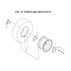 WHEEL(REAR)SYSTEM spare parts