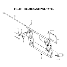 FRAME SYSTEM(L TYPE)(8671-105-0100) spare parts