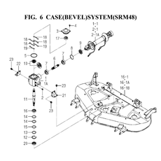 CASE(BEVEL)SYSTEM(SRM48)(8597-201D-0100) spare parts