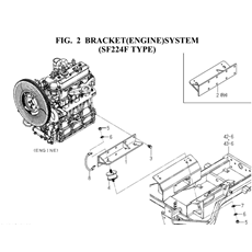 BRACKET(ENGINE)SYSTEM(SF224F TYPE) spare parts