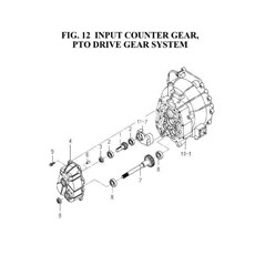 INPUT COUNTER GEAR, PTO DRIVE GEAR SYSTEM spare parts