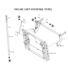 LIFT SYSTEM(L TYPE)(8671-107-0100) spare parts