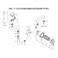 CLEANER(AIR)SYSTEM (450 TYPE) spare parts