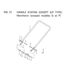 HANDLE SYSTEM (EXCEPT G,P TYPE) spare parts
