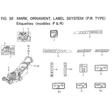 MARK, ORNAMENT, LABEL SYSTEM (P,R TYPE) spare parts