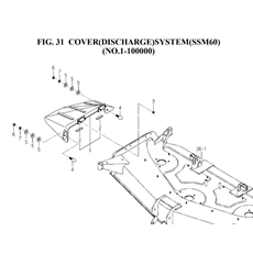 COVER(DISCHARGE)SYSTEM(SSM60)(NO.1-100000)(8654-406B-0100) spare parts