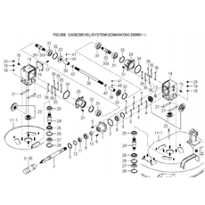 CASE(BEVEL)SYSTEM(SCMA54)(NO.500001-)) spare parts
