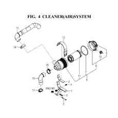 CLEANER (AIR) SYSTEM(1836-104A-0100) spare parts