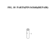 PARTS(PIN/16X68)(REPAIR)(8657-402Z-0100) spare parts