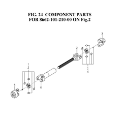 COMPONENT PARTS FOR 8662-101-210-00 ON FIG.2(8662-101-210-0D) spare parts