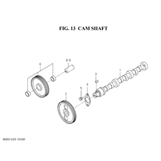 FIG. 13 CAM SHAFT spare parts