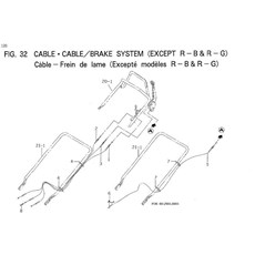 CABLE- CABLE/BRAKE SYSTEM (EXCEPT R-B & R-G) spare parts