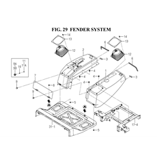 FENDER SYSTEM(1752-606-0100) spare parts