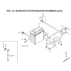 HARNESS SYSTEM(SZ330-NO.000623-)(2/2)(1752-690B-0100) spare parts