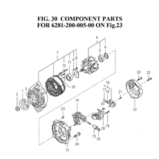 COMPONENT PARTS FOR 6281-200-005-00 ON FIG.23 spare parts