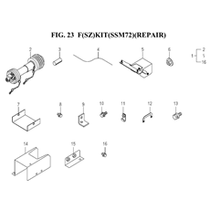 F(SZ)KIT(SSM72)(REPAIR)(8655-950A-0100) spare parts