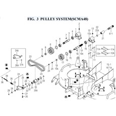 FIG. 3 PULLEY SYSTEM(SCMA48) spare parts
