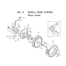 WHEEL/REAR SYSTEM spare parts