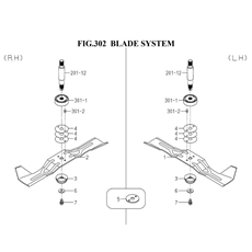 BLADE SYSTEM (8670-306-0100) spare parts