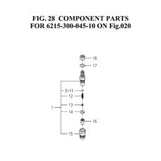 COMPONENT PARTS FOR 6215-300-045-10 ON Fig.020 spare parts