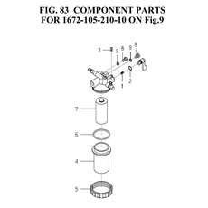 COMPONENT PARTS FOR 1672-105-210-10 ON Fig.9 spare parts