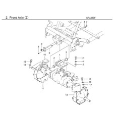 FRONT AXLE (2) spare parts