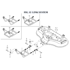 FIG. 13 LINK SYSTEM spare parts