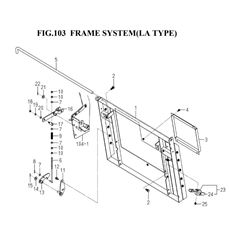 FRAME SYSTEM(LA TYPE)(8671-155-0100) spare parts