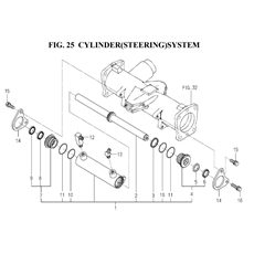 CYLINDER(STEERING)SYSTEM(1836-403A-0100) spare parts