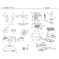 LABEL (1) spare parts
