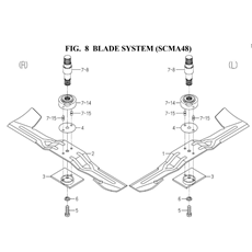 BLADE SYSTEM (SCMA48)(8663-306-0100) spare parts