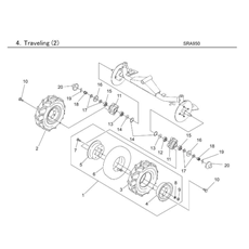 TRAVELING (2) spare parts