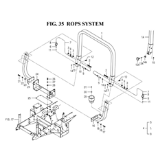 ROPS SYSTEM(1752-701-0100) spare parts