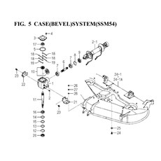 CASE(BEVEL)SYSTEM(SSM54)(8657-201C-0100) spare parts