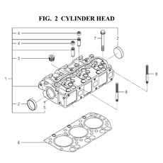 CYLINDER HEAD (6004-101I-0100,6004-01I-0200) spare parts