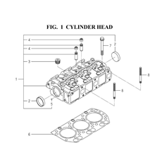 CYLINDER HEAD (6004-101B-0100,6004-101B-0200) spare parts