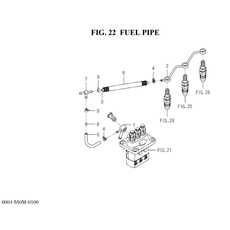 FIG. 22 FUEL PIPE spare parts