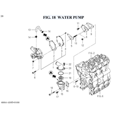 FIG. 18 WATER PUMP spare parts