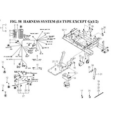 HARNESS SYSTEM (E4 TYPE EXCEPT G) (1/2) spare parts
