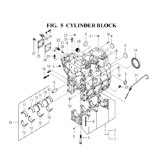 CYLINDER BLOCK(6004-202E-0100) spare parts