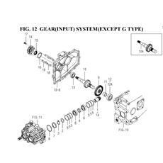 GEAR(INPUT)SYSTEM(EXCEPT G TYPE)(1728-203-0100) spare parts