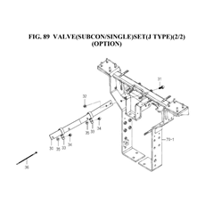 VALVE(SUBCON/SINGLE)SET(J TYPE)(2/2)(OPTION)(1739-512Y-0100) spare parts