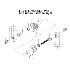 COMPONENT PARTS FOR 8663-101-210-00 ON FIG.21(8663-101-210-0B) spare parts