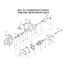 COMPONENT PARTS FOR 6281-100-014-00 ON FIG.23 spare parts