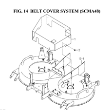 BELT COVER SYSTEM (SCMA48)(8663-407B-0100) spare parts