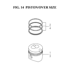 PISTON/OVER SIZE (6004-349I-0100) spare parts