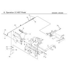 OPERATION (1) HST PEDAL spare parts