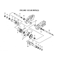 GEAR BOX (3) spare parts