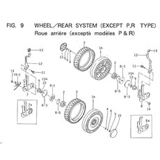 WHEEL/REPAIR SYSTEM (EXCEPT P,R TYPE) spare parts